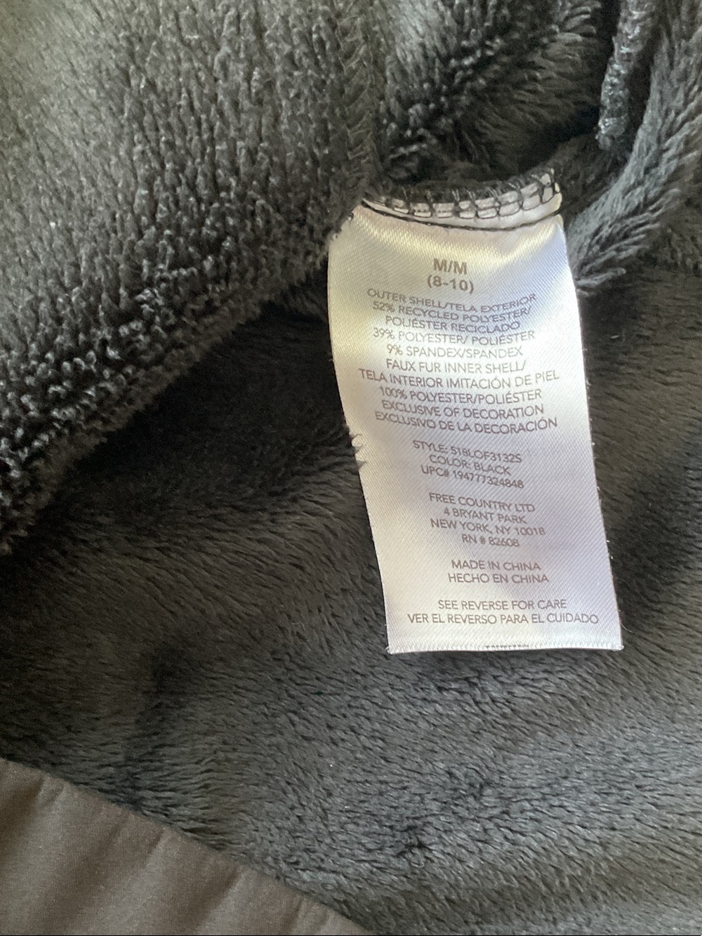 Free Country Black Hooded Utility Jacket with Zip Pockets 0522 - Picture 2 of 11